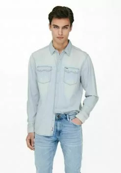 Only & Sons Chemise - Blue Denim