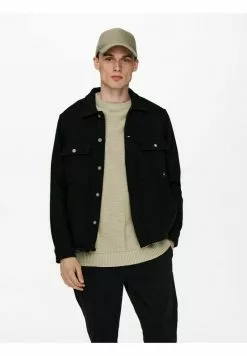 Only & Sons HEMD WOLL - Veste Mi-saison - Black
