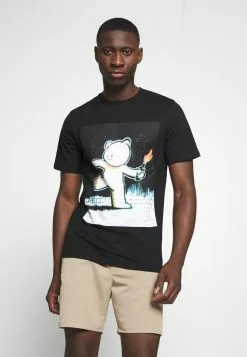 Only & Sons ONSBANKSY - T-shirt Imprimé - Black