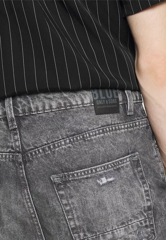 Only & Sons ONSCONE LIFE CROP - Jean Boyfriend - Grey Denim 5 Only & Sons ONSCONE LIFE CROP - Jean Boyfriend - Grey Denim – Image 5