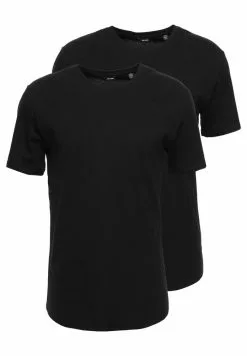 Only & Sons ONSMATT LONGY 2 PACK - T-shirt Basique - Black -Only & Sons Soldes Boutique 5cf8f5d5c37e4ca89353d115935448ef