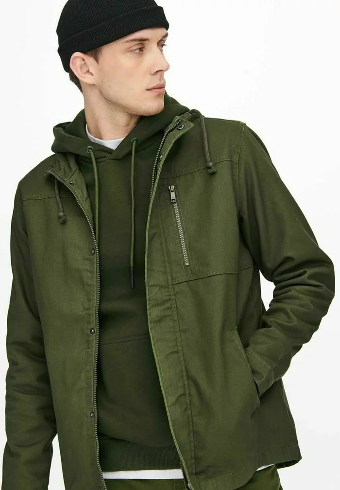 Only & Sons Veste Légère - Olive Night 5 Only & Sons Veste Légère - Olive Night – Image 5