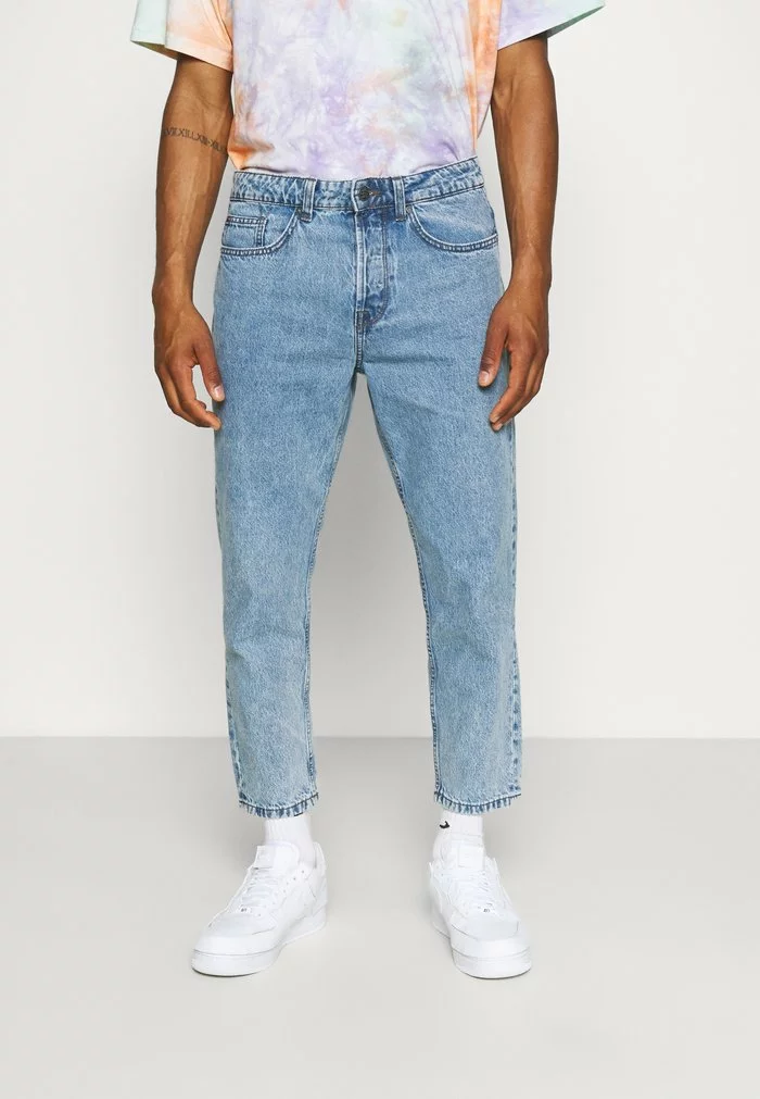 Only & Sons ONSAVI BEAM LIFE CROP - Jean Boyfriend - Blue Denim 1 Only & Sons ONSAVI BEAM LIFE CROP - Jean Boyfriend - Blue Denim