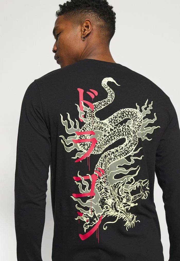 Only & Sons ONSTOMO LIFE TEE - T-shirt à Manches Longues - Black 5 Only & Sons ONSTOMO LIFE TEE - T-shirt à Manches Longues - Black – Image 5