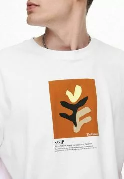 Only & Sons T-shirt Imprimé - Bright White -Only & Sons Soldes Boutique 61faa3045c6a480694b42fb6294d969f