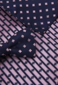 Only & Sons ONSTREY PATTERN BOWTIE SET - Mouchoir De Poche - Dark Navy/pink -Only & Sons Soldes Boutique 6212ec7530f74c028414d31725d9e2e9