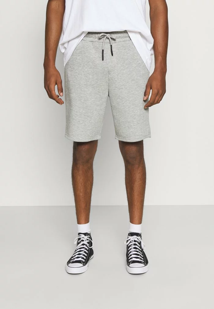 Only & Sons ONSCERES LIFE NOOS - Short - Light Grey Melange 1 Only & Sons ONSCERES LIFE NOOS - Short - Light Grey Melange