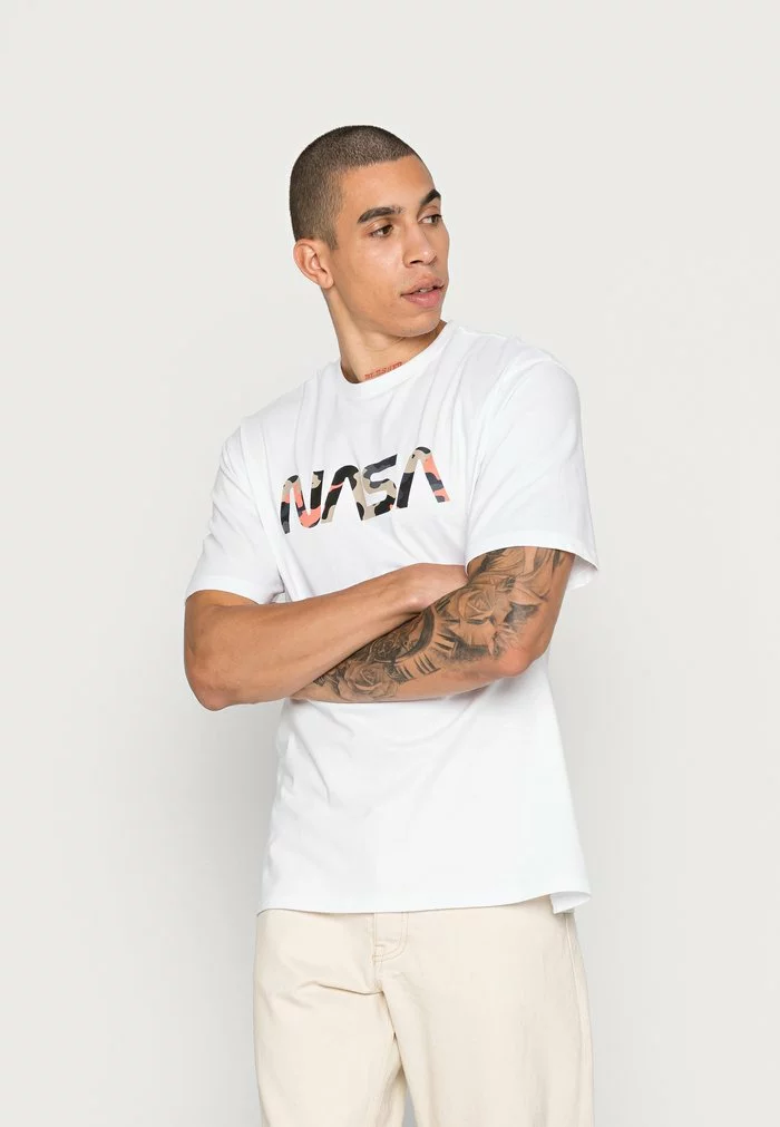 Only & Sons ONSNASA TEE UNISEX - T-shirt Imprimé - Bright White 1 Only & Sons ONSNASA TEE UNISEX - T-shirt Imprimé - Bright White