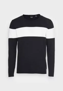 Only & Sons ONSDON CREW NECK STRIPE - Pullover - Dark Navy -Only & Sons Soldes Boutique 6856311e8e9e47ce8b8a4ee7f377d1bd