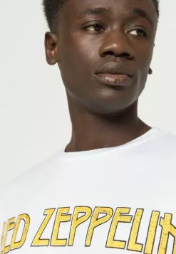 Only & Sons ONSLEDZEPPELIN TEE UNISEX - T-shirt Imprimé - Bright White -Only & Sons Soldes Boutique 6915097f12594b5f9099960d06c80756