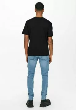 ONLY & SONS PRINT - T-shirt Imprimé - Black -Only & Sons Soldes Boutique 6be511bb26b040e1995770af986c54ba