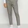 Only & Sons ONSLINUS LIFE CHECK - Pantalon Classique - Medium Grey Melange