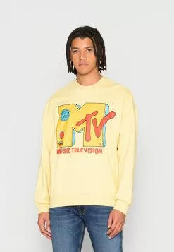 Only & Sons MTV VINTAGE FIT CREW NECK - Sweatshirt - Custard