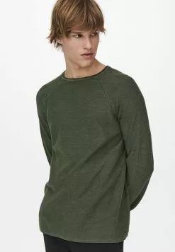 Only & Sons ONSDEXTOR WASH RAGLAN - Pullover - Olive Night