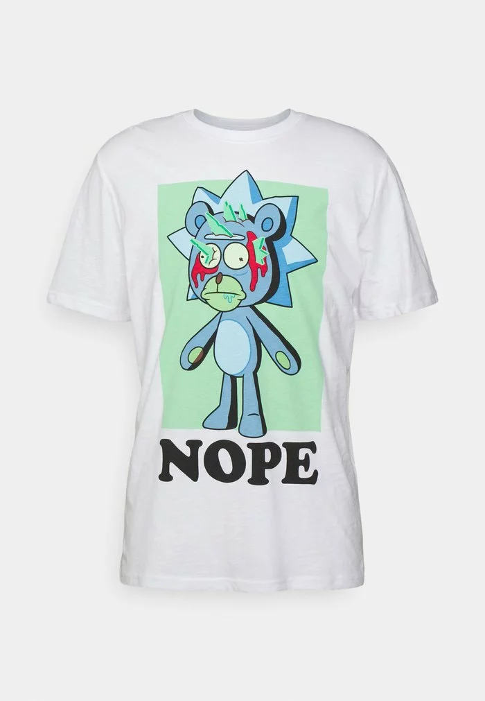 Only & Sons ONSRICKNMORTY TEE UNISEX - T-shirt Imprimé - Bright White 1 Only & Sons ONSRICKNMORTY TEE UNISEX - T-shirt Imprimé - Bright White