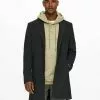 Only & Sons Manteau Classique - Dark Grey Melange