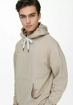 Only & Sons Sweat à Capuche - Silver Lining -Only & Sons Soldes Boutique 6f3e37a76b0040128108b674c6e1163b