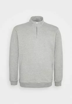 Only & Sons ONSCERES LIFE HALF ZIP - Sweatshirt - Light Grey Melange