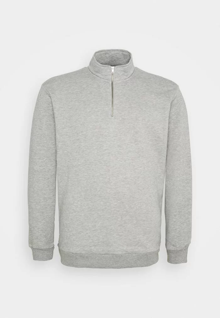 Only & Sons ONSCERES LIFE HALF ZIP - Sweatshirt - Light Grey Melange 1 Only & Sons ONSCERES LIFE HALF ZIP - Sweatshirt - Light Grey Melange