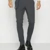 Only & Sons ONSPETE SLIM PANTS - Pantalon Classique - Grey Pinstripe
