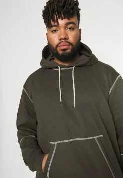 Only & Sons ONSFLETCHER LIFE STITCH HOODIE - Sweat à Capuche - Peat -Only & Sons Soldes Boutique 72ca9ec11fab499ea0d1484707941f1d