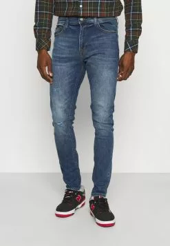 Only & Sons ONSDRAPER CARROT DAMAGE - Jean Slim - Blue Denim