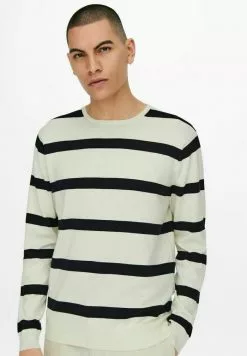 Only & Sons Pullover - Star White -Only & Sons Soldes Boutique 75521346e8194bfcb46e11cf6048827c