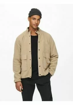 Only & Sons Veste Polaire - Chinchilla
