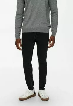 Only & Sons SKINNY FIT ONSWARP LIFE - Jeans Skinny - Black Denim