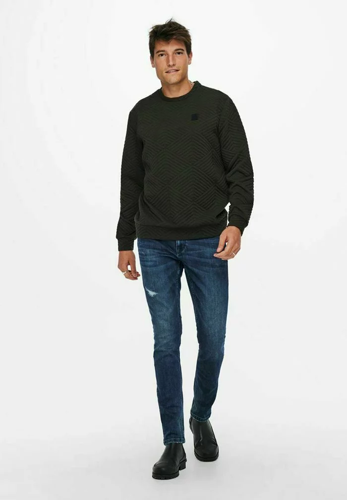Only & Sons Sweatshirt - Peat 2 Only & Sons Sweatshirt - Peat – Image 2