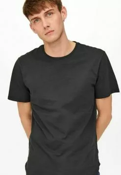 Only & Sons T-shirt Basique - Black -Only & Sons Soldes Boutique 79a332db8b054495b2e33521f2c964b5