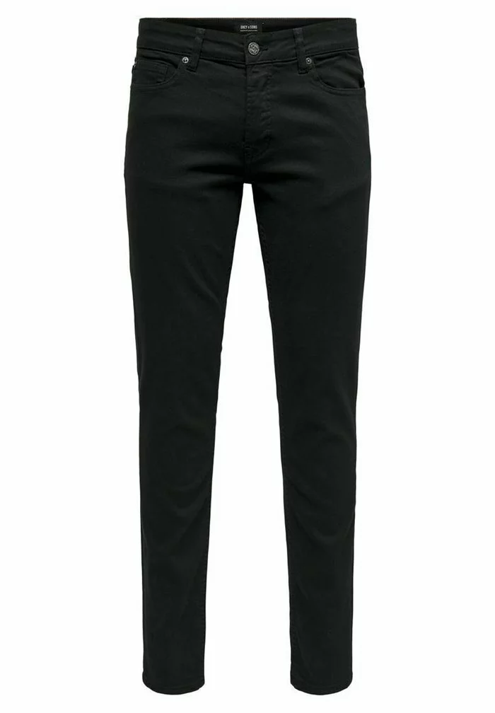 Only & Sons ONSLOOM LIFE TWILL - Jean Slim - Black 1 Only & Sons ONSLOOM LIFE TWILL - Jean Slim - Black