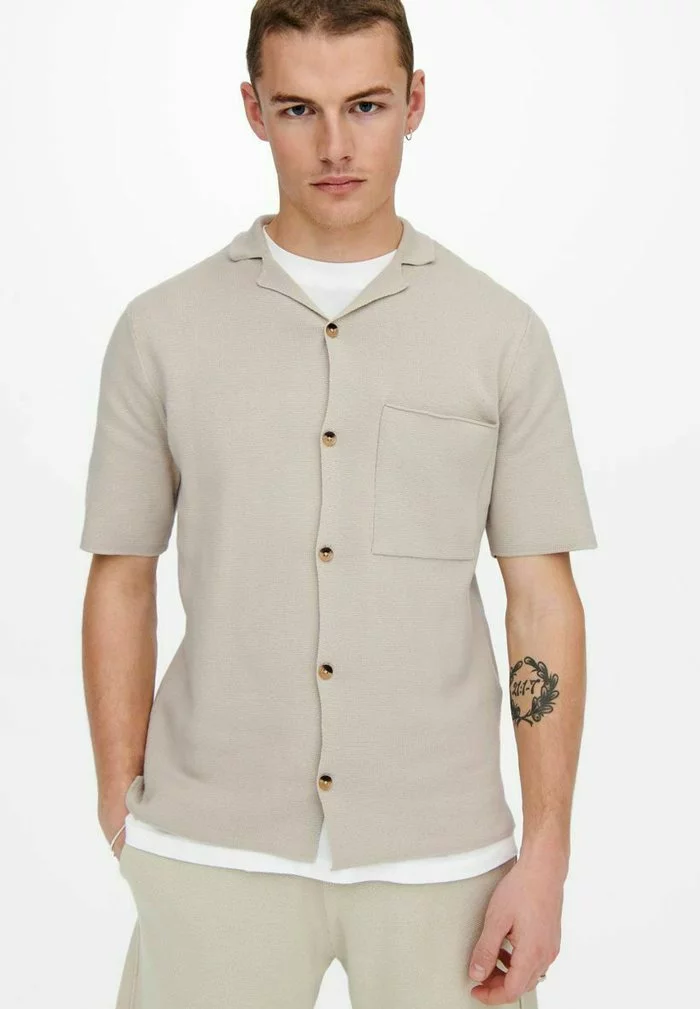 Only & Sons Chemise - Silver Lining 4 Only & Sons Chemise - Silver Lining – Image 4