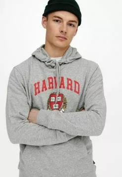 Only & Sons Sweat à Capuche - Light Grey Melange -Only & Sons Soldes Boutique 7c976bbe4e8b442a84339aa03774f2a7