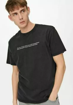 Only & Sons T-shirt Imprimé - Black -Only & Sons Soldes Boutique 7ca5983db98445ab9cf9b4ca5ecfd744