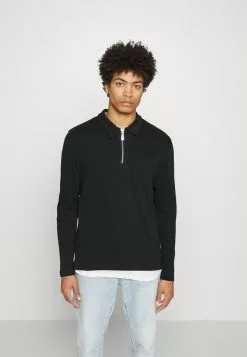 Only & Sons ONSVOLKER LIFE ZIP - Polo - Black