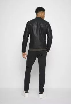 Only & Sons ONSMIKE RACER JACKET - Veste En Similicuir - Black -Only & Sons Soldes Boutique 7d4d81adf10a4c20a43abbc771bfa494