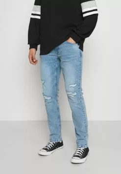 Only & Sons ONSLOOM LIFE REPAIR - Jean Slim - Blue Denim