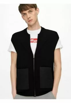 Only & Sons Veste Sans Manches - Black 13 Only & Sons Veste Sans Manches - Black -Only & Sons Soldes Boutique 7fb05bd2cc6a4288b3a1c6f6ca9a1f6e