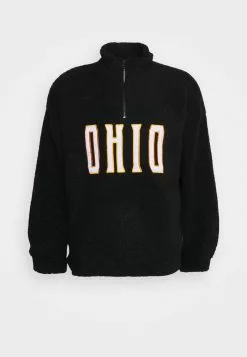 Only & Sons ONSBLOCK ZIP HIGH NECK - Sweat Polaire - Black