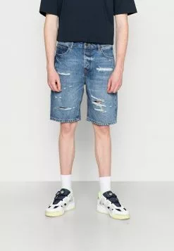 Only & Sons ONSAVI DAMAGE - Short En Jean - Blue Denim