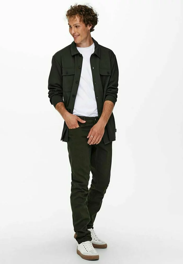 Only & Sons ONSLOOM LIFE TWILL - Jean Slim - Peat 2 Only & Sons ONSLOOM LIFE TWILL - Jean Slim - Peat – Image 2