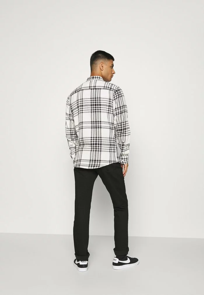 Only & Sons ONSNATE LIFE CHECK SHIRT - Chemise - Star White 3 Only & Sons ONSNATE LIFE CHECK SHIRT - Chemise - Star White – Image 3
