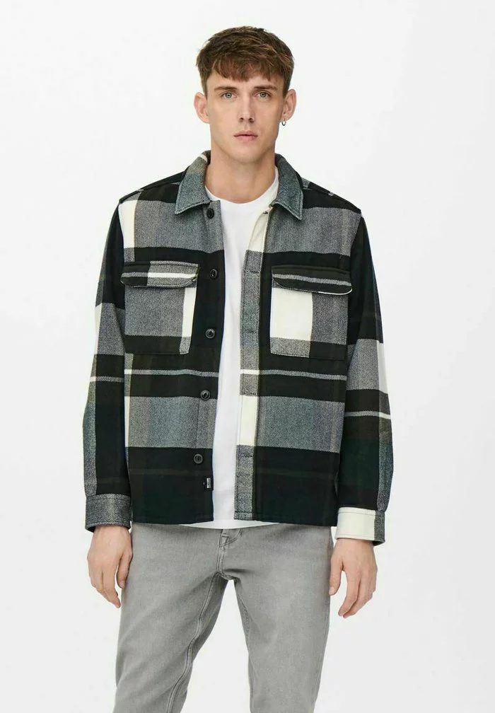 Only & Sons Chemise - Dark Navy 1 Only & Sons Chemise - Dark Navy