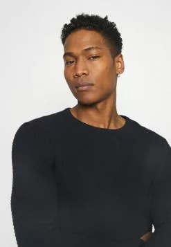 Only & Sons ONSLEXON LIFE STRUCTURE CREW NECK - Pullover - Dark Navy -Only & Sons Soldes Boutique 84fd18b3b08642439e2b53764108ff60