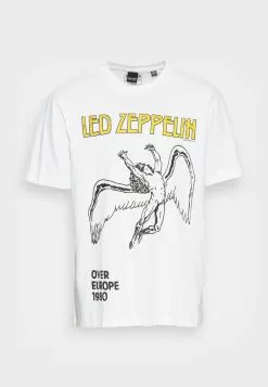 Only & Sons ONSLEDZEPPELIN TEE UNISEX - T-shirt Imprimé - Bright White -Only & Sons Soldes Boutique 86f77491d5d2492c9edc2a352e0ccd8f