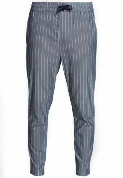 Only & Sons ONSLINUS CROP STRIPE - Pantalon Classique - Dark Blue -Only & Sons Soldes Boutique 876b6888e8bc4a40972729bae318ffa5