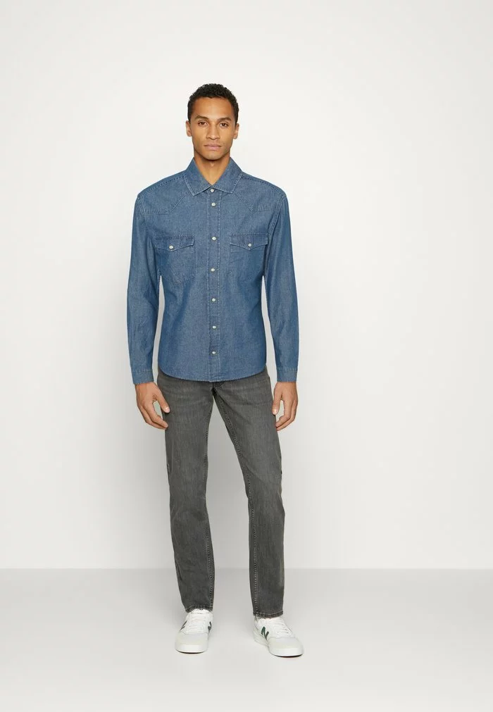 Only & Sons ONSSILAS LIFE CHAMBRAY - Chemise - Dark Blue Denim 2 Only & Sons ONSSILAS LIFE CHAMBRAY - Chemise - Dark Blue Denim – Image 2