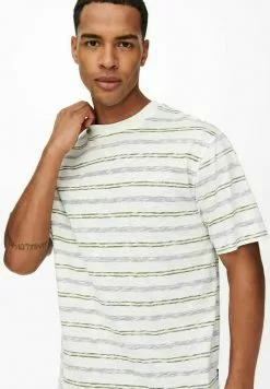 Only & Sons RELAXED FIT - T-shirt Imprimé - Star White -Only & Sons Soldes Boutique 8ab833ea83ec4e4f9f796faea70b6c08