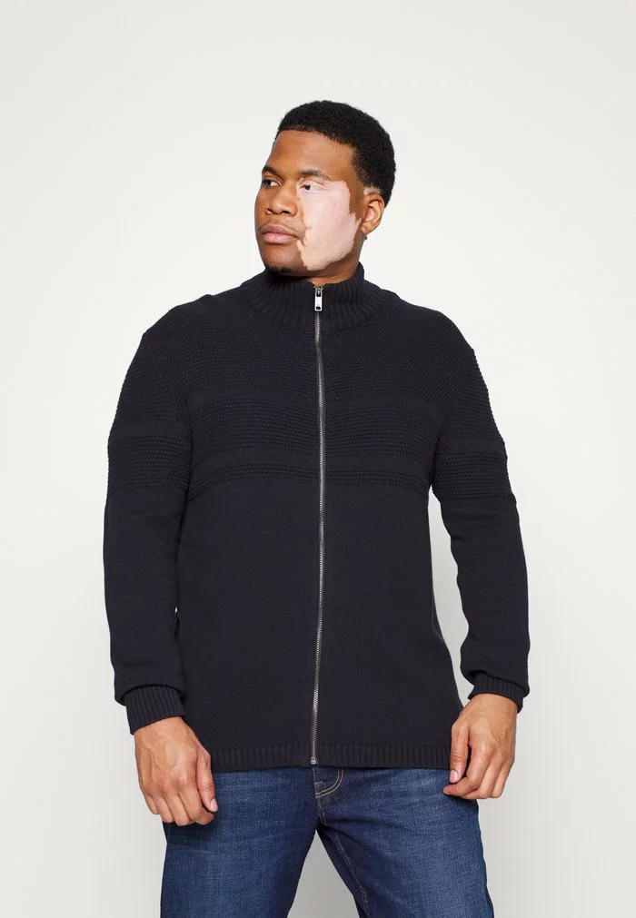 Only & Sons ONSBACE HIGH NECK - Gilet - Dark Navy 1 Only & Sons ONSBACE HIGH NECK - Gilet - Dark Navy